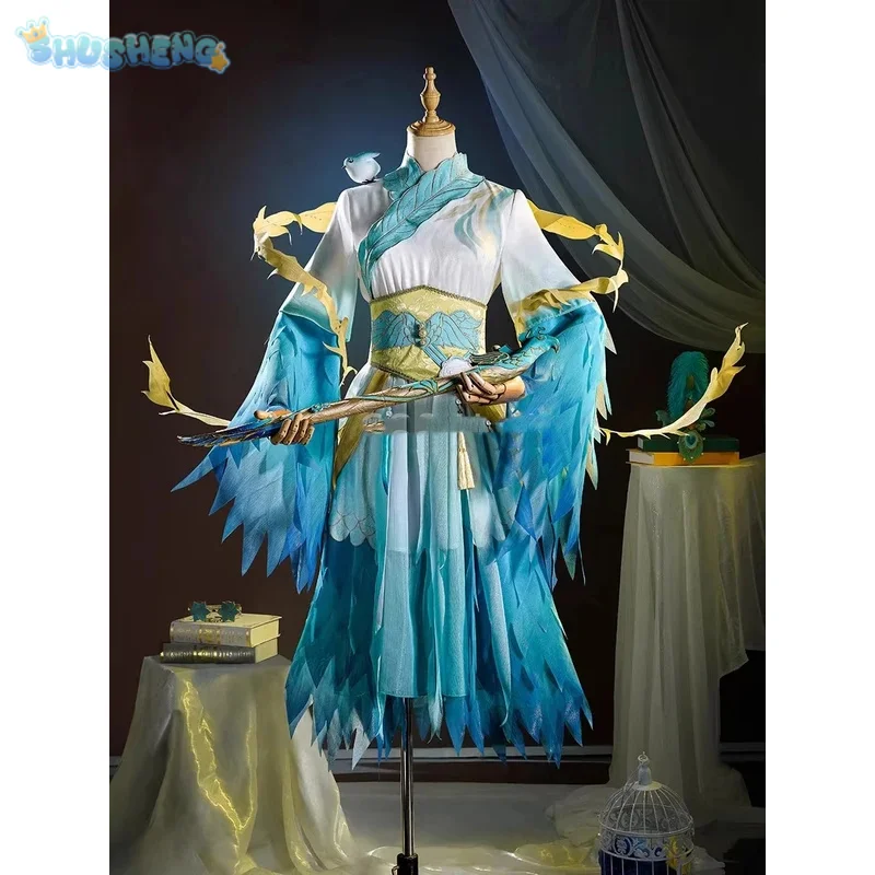 Identity V Qi Shiyi Antiquarian Cosplay Costume Props glasses ribbons accessories Halloween party gorgeous and elegant dress set