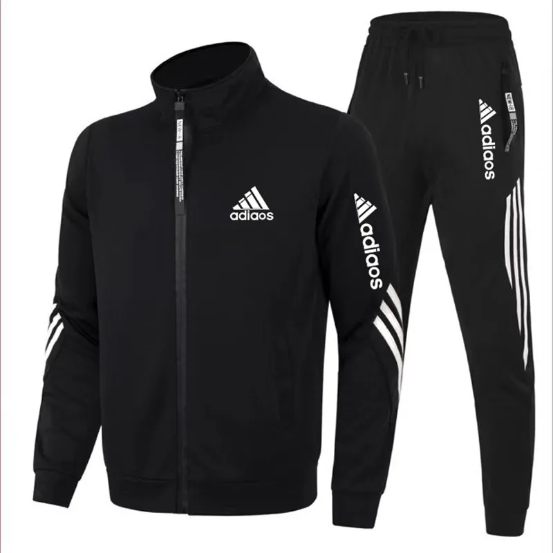 New Mens Tracksuits 2024 Men Sets Sweatshirt+sweatpants Tracksuit Zipper Stand Collar Sports Suit Jogging Fitness Men Clothing