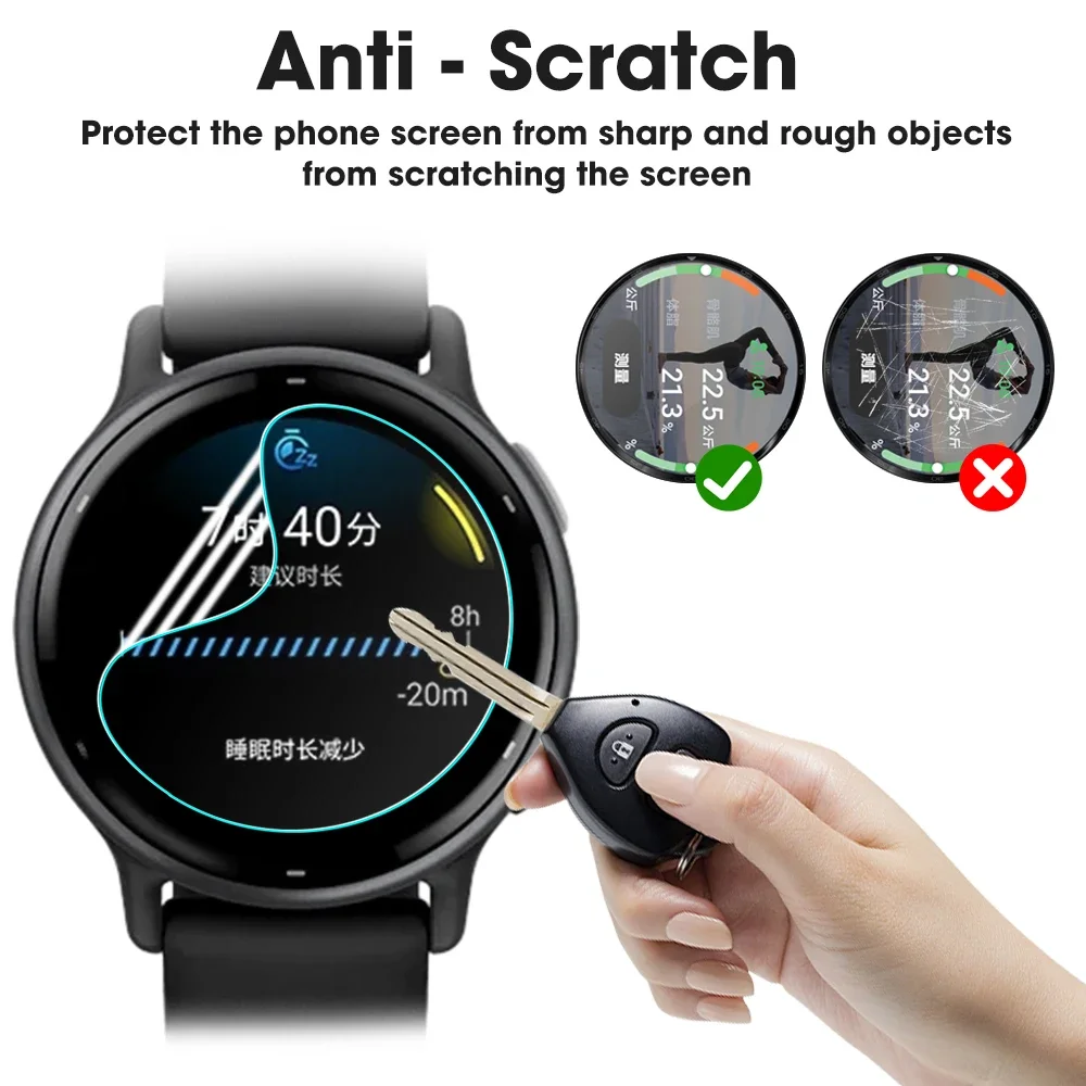NEW For Garmin Vivoactive 3 4 4S Soft TPU Screen Protector Protective Film Guard Anti Explosion Anti-shatter