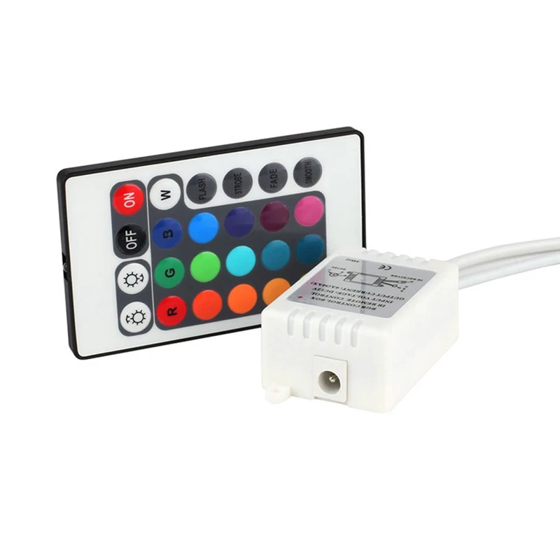 1/2PCS Infrared Remote Controller for W28 Series RGB LED Lamp 24 Keys Universal IR Extender Lighting Control