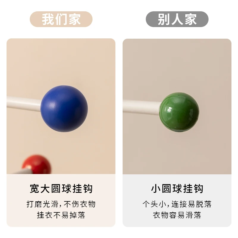 شماعة دوبامين مصممة من الأرض إلى السقف لغرفة النوم وغرفة المعيشة، شماعة ملونة منزلية عمودية، رف معطف #3