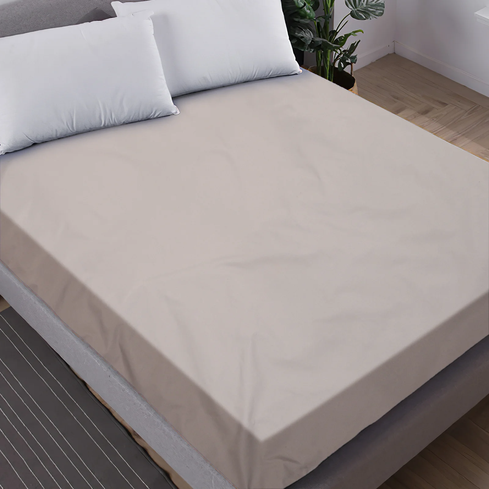 

Decorative Fitted Sheet Waterproof Mattress Cover Home Bed Supply Non Bottom Simple Fresh Style Fitted Sheet