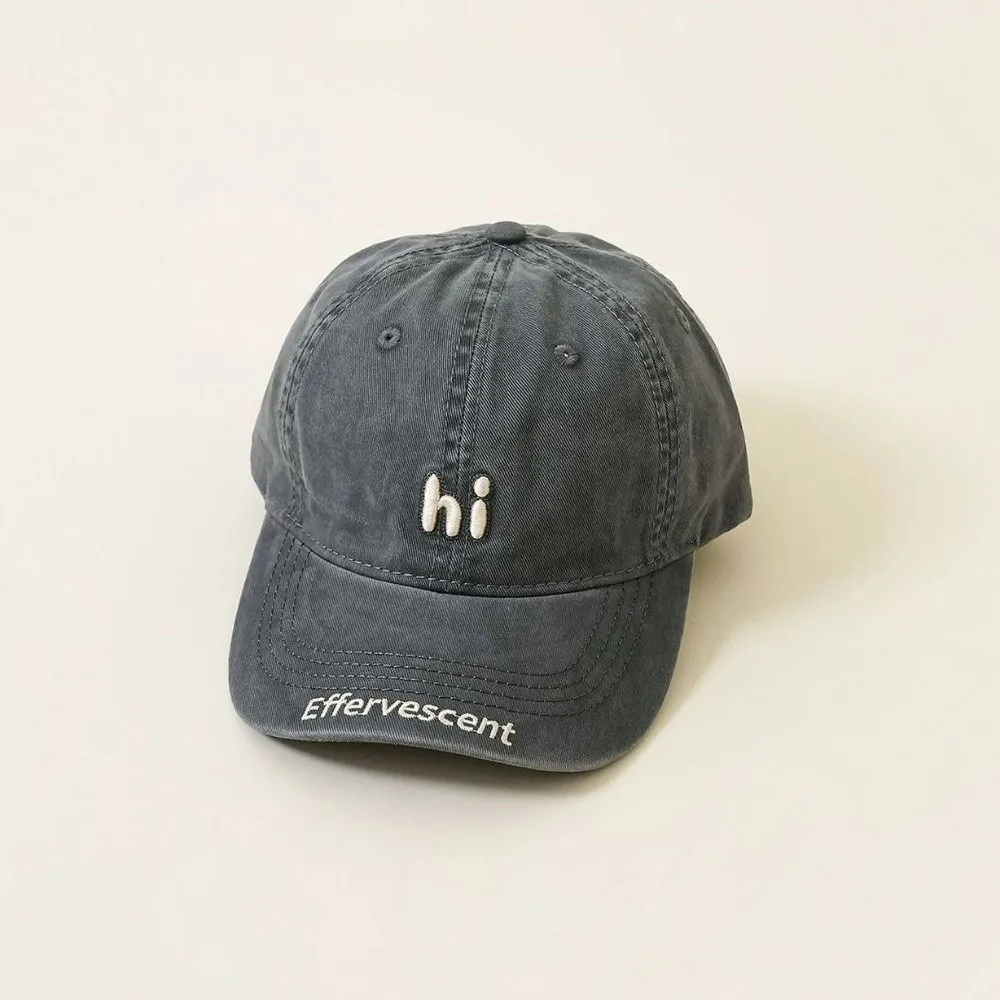 

Breathable Baseball Cap Hi Embroidery Adjustable Duck Tongue Caps Cotton Caps Thin Material Sun Protection Hat for Spring Summer