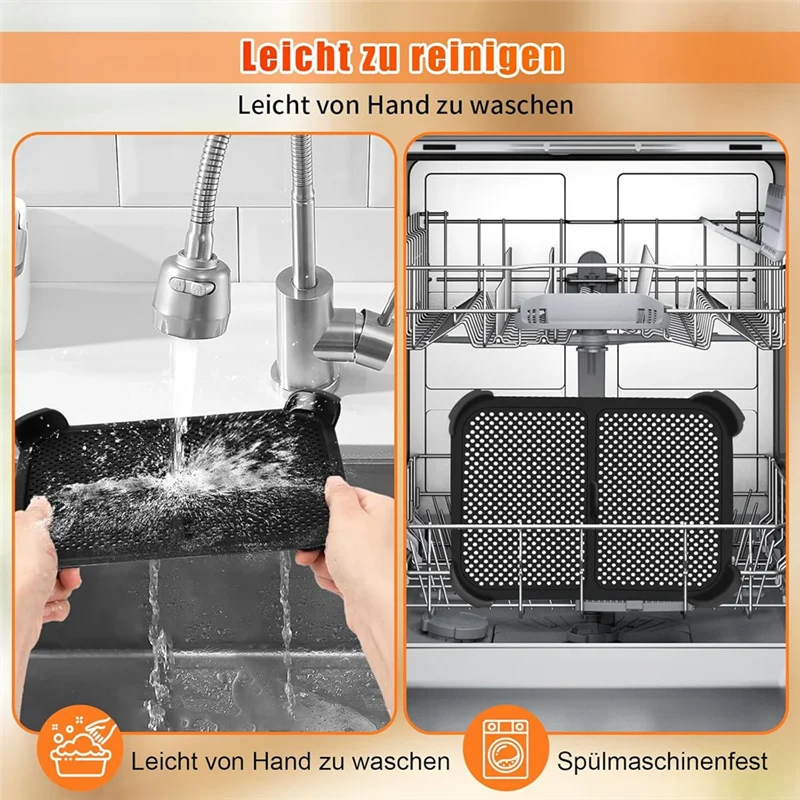 Protetor contra respingos de silicone A74G para Ninja Foodi Max Dual Zone AF400EU AF451EU Acessórios para fritadeira de ar