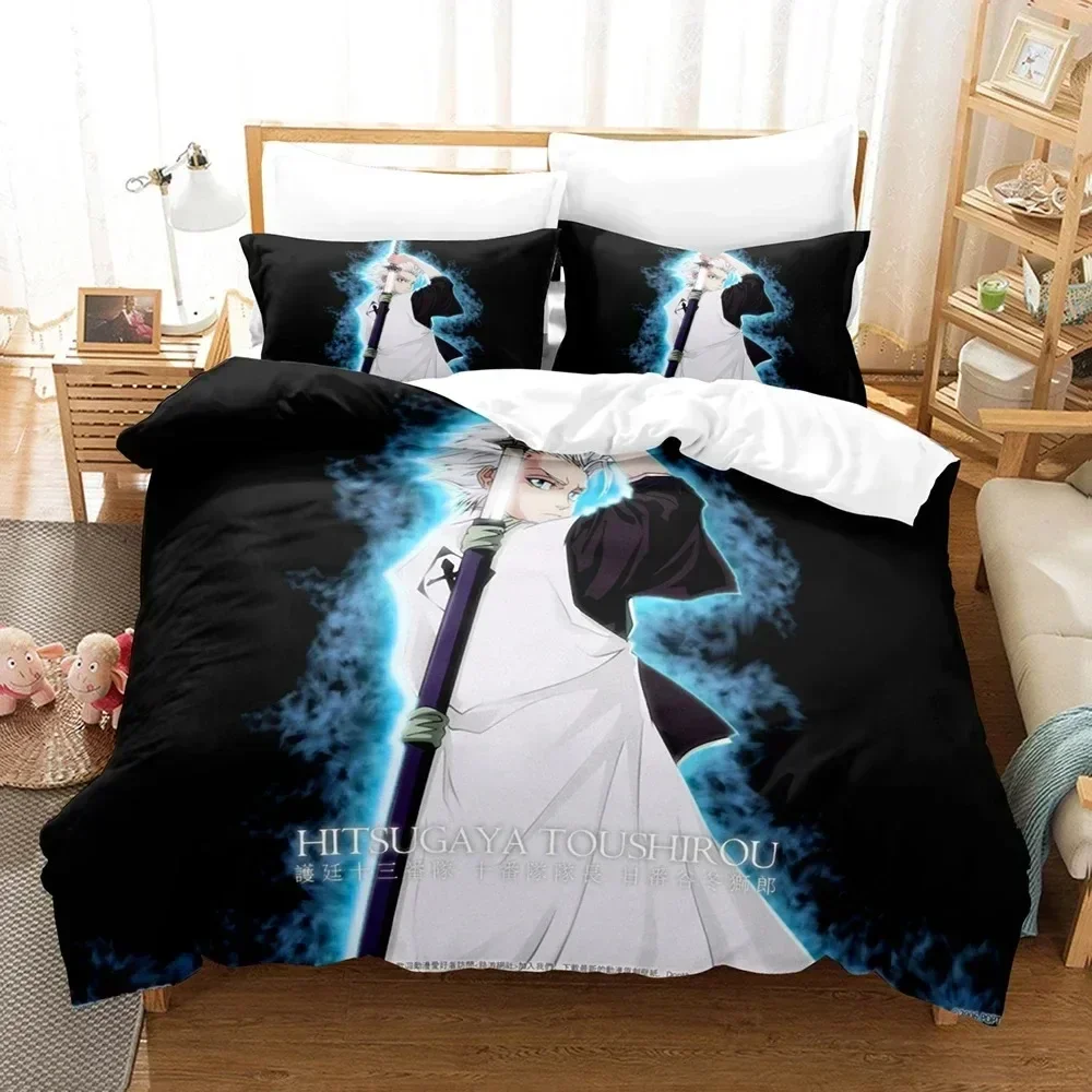 

Fashion Anime 3D The Bleach Bedding Set Printed Bed Set With Pillowcase Bed Duvet Cover Soft Queen King Size Bedclothes Home