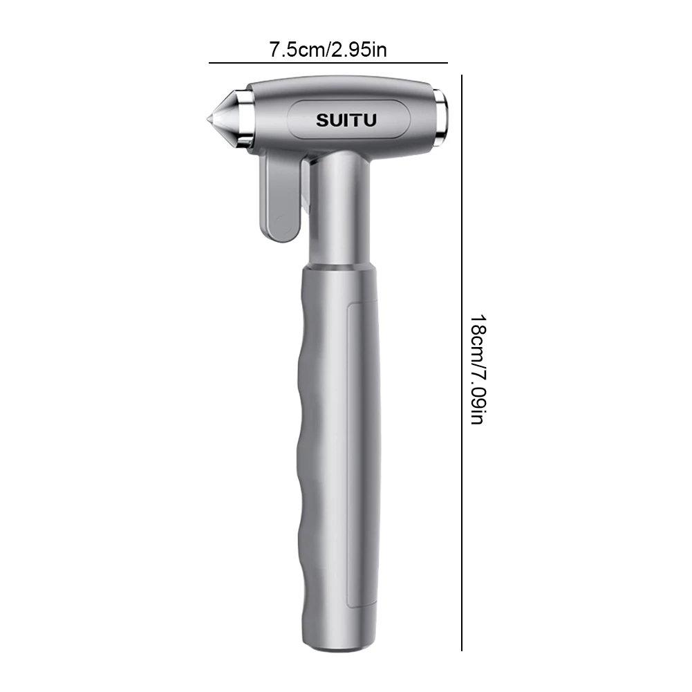 Car Window Breaker Seatbelt Cutter Emergency Hammer Car Glass Breaker Car Emergency 2-in-1 Escape Tool - Image 6