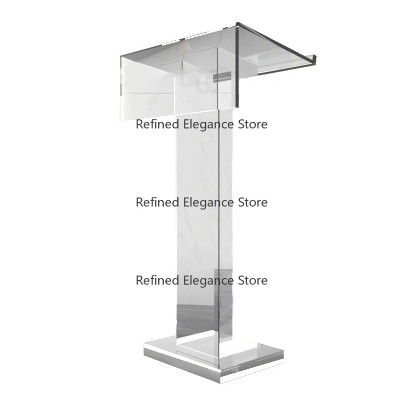 Factory Custom Wholesale Clear Transparent Lucite Podium Pulpit Acrylic Organic Glass Church Pulpit Podiums