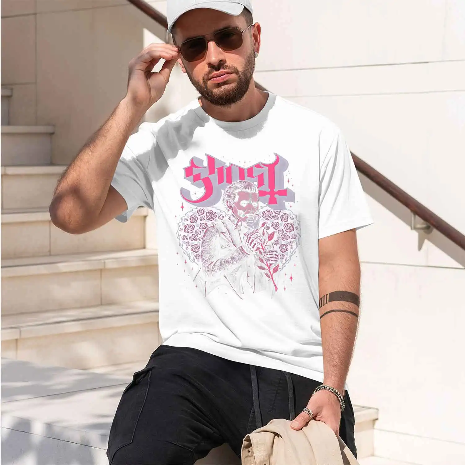 – Bouquet 2026 New Model Men’s Short-sleeve crewneck T-Shirt Classic Casual Multiple Colors and Sizes for Daily Wear All-Day Com