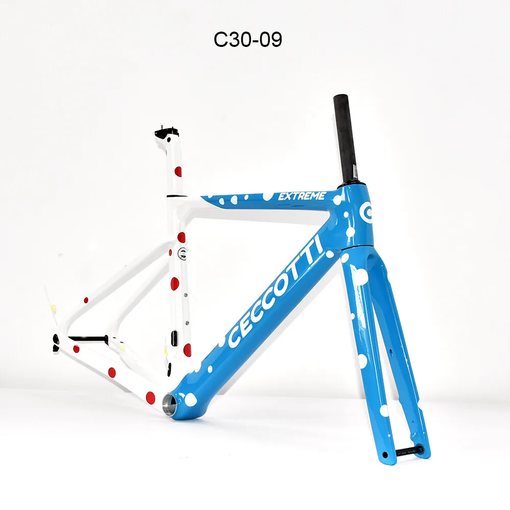 Aero Dynamic Carbon Road Bike Frame Light Weight Fully Hidden Disc Bicycle BB T47 Road Bike Frameset