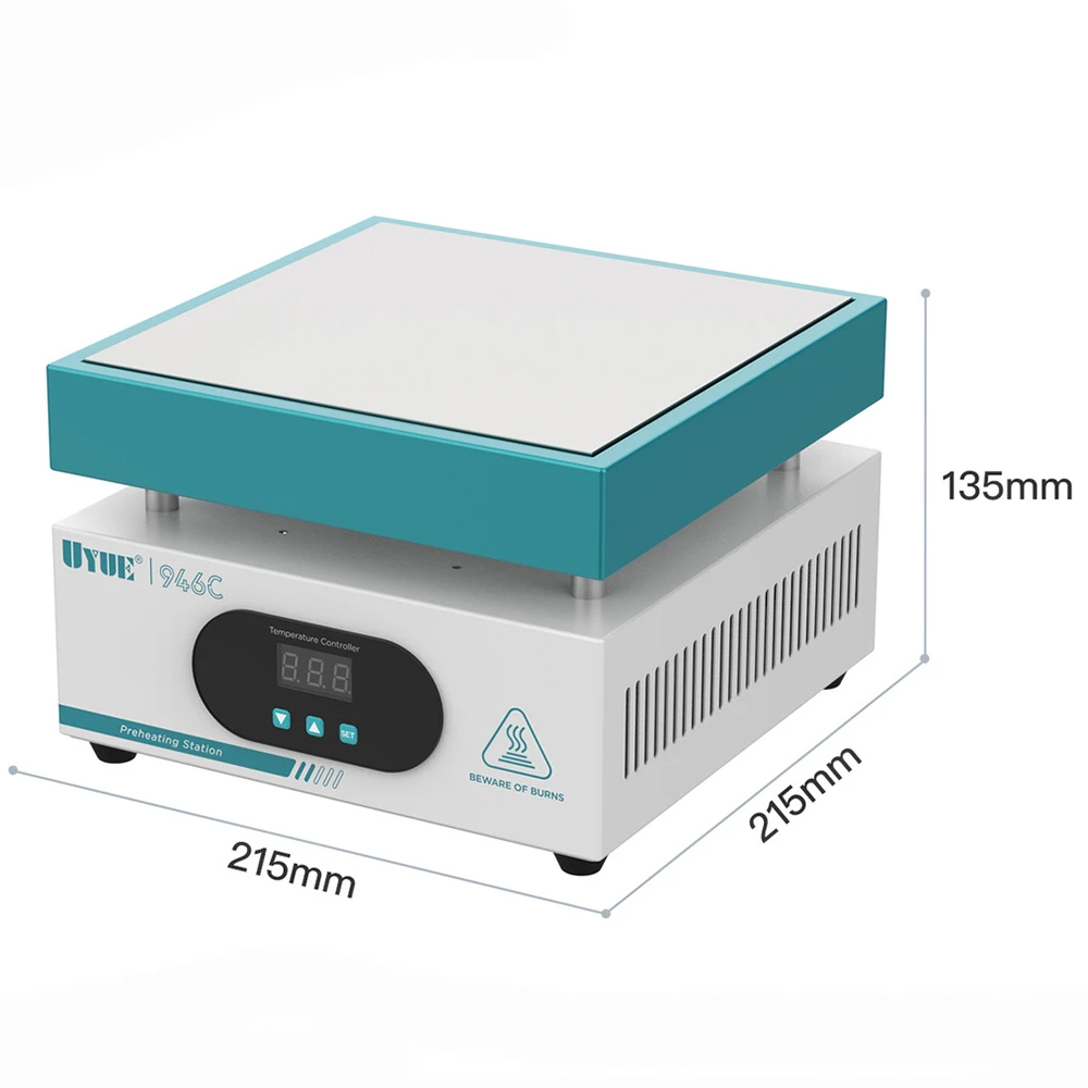 UYUE 946C Heating Station Preheating Platform LCD Digital Display Preheating Station Solder Heat Plate Phone Screen Replace