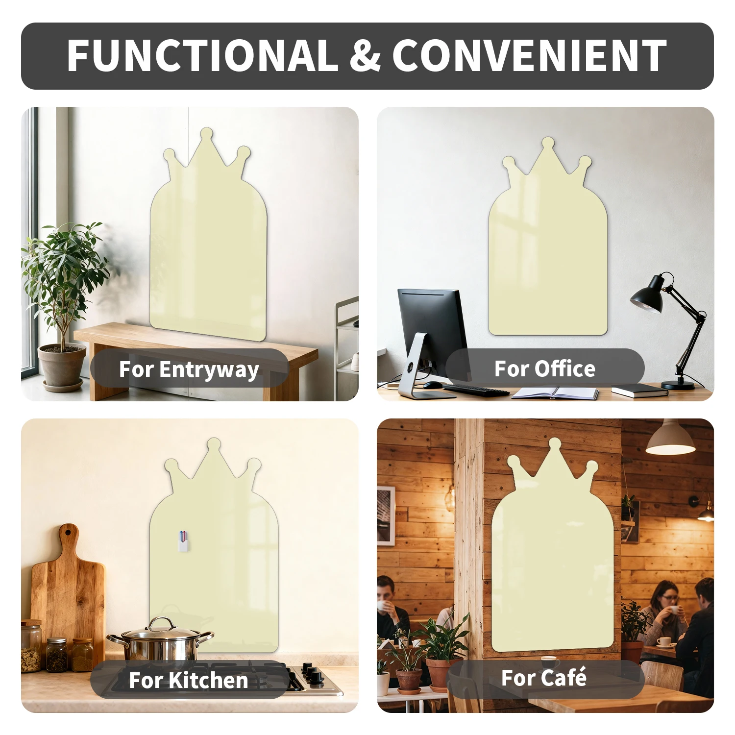Self adhesive magnetic whiteboard sticker - wall peeling adhesive dry wiping board, reusable home whiteboard