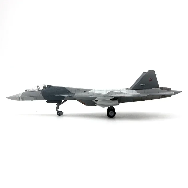 Diecast scale 1:100 WLTK Russian Air Force SU-57 Fighter Finished Alloy Aircraft Model Collection Toy Gift