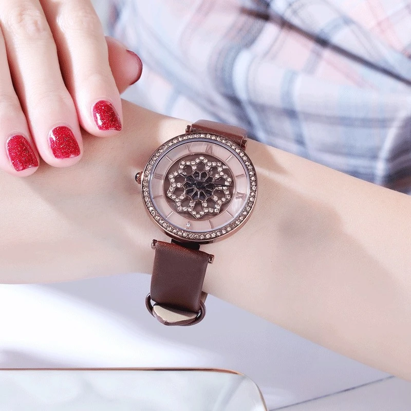 

New 2026 Fashion Rotating Watch, Women'S Gift, Creative Stylish Quartz Wristwatch, Gift For Women, Small Women'S Watch
