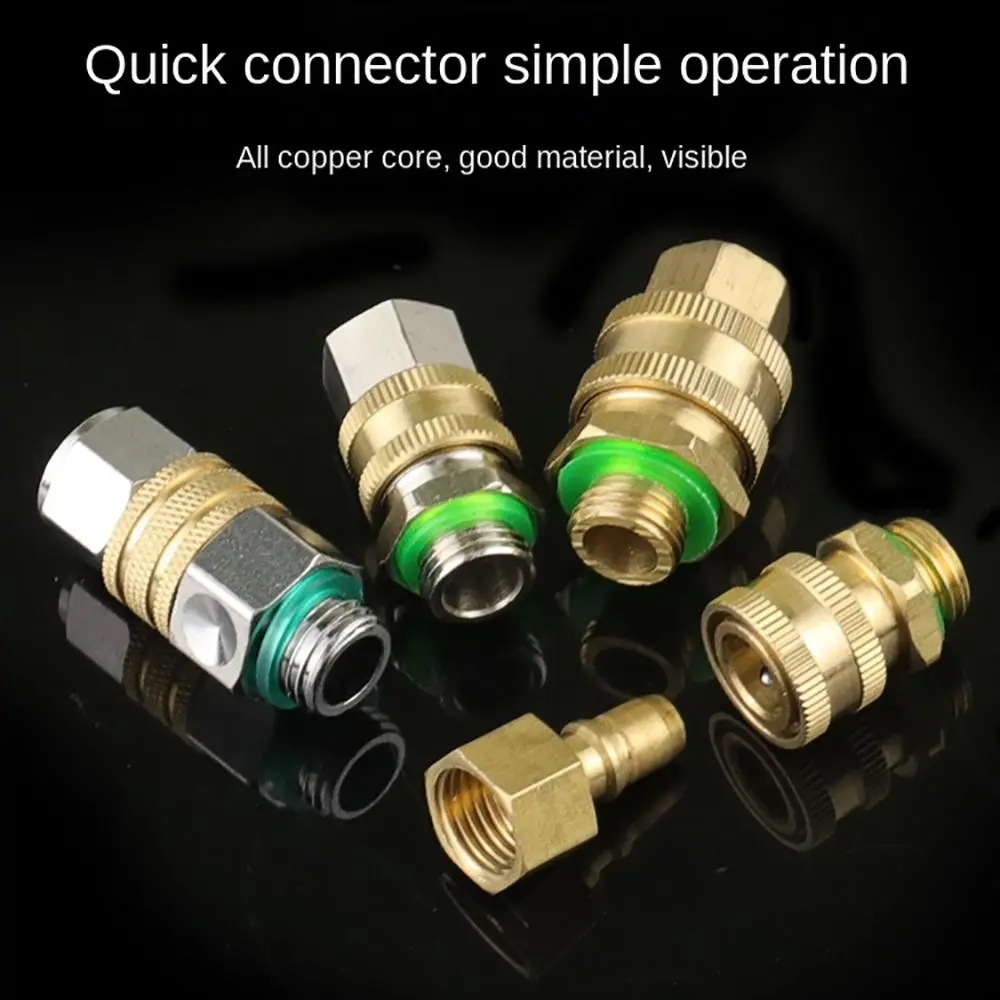 Durable Copper Quick Connector Detachable M14*1.5 Sprayer Machine Connector Gold Silver Quick Coupling