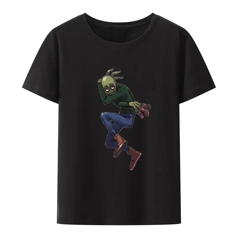 Creative Trend Salad Fingers Spoons Modal Print T-shirt Men Women Summer Short-sleev Loose Breathable Tops Humor Casual Shirt