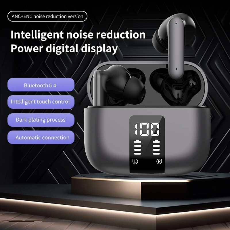 Новые KY-01 TWS Bluetooth 5,4 наушники ANC + ENC с сенсорным управлением, наушники-вкладыши, беспроводные наушники с HD-вызовом, спортивные стереонаушники с микрофоном