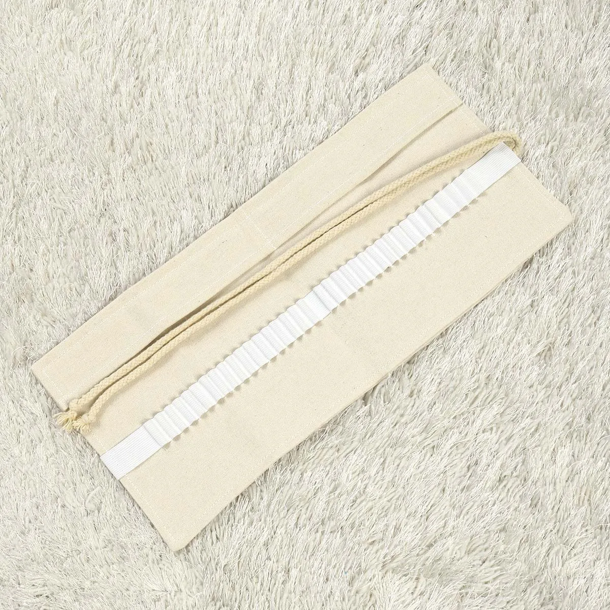 

Creative Canvas Pencil Case Roll Up Organizer Portable Art Supplies Storage Pouch for Students Kids Artists Sketch Pencil Bag