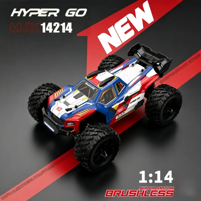 Hot Mjx Hypergo 1 14 14212 Brushless 4wd High-Speed Remote Control Car Dual-Shell Off-Road All-Terrain Remote-Controlled Vehicle