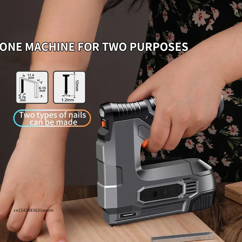 Xiaomi Electric Nail Gun Lithium Battery Wireless Nail Gun Furniture Staple Gun for Frame Staple Woodworking DIY Upholstery