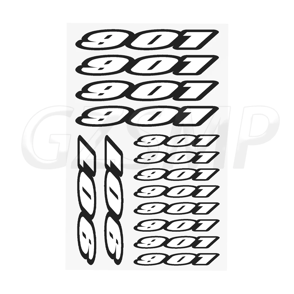 Motocross Body Universal Decals Number 901 Motorcycle Stickers Fit for HUSQVARNA Norden 901 Fuel Tank Decals