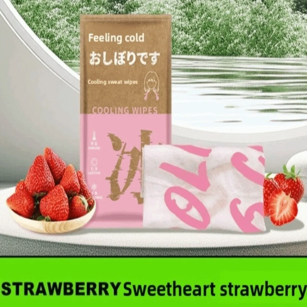 1/2/5pcs Portable Reusable Cooling Ice Wipes Absorb Sweat Lasting Refreshing Towel Cleaning Wipes Outdoor Sports