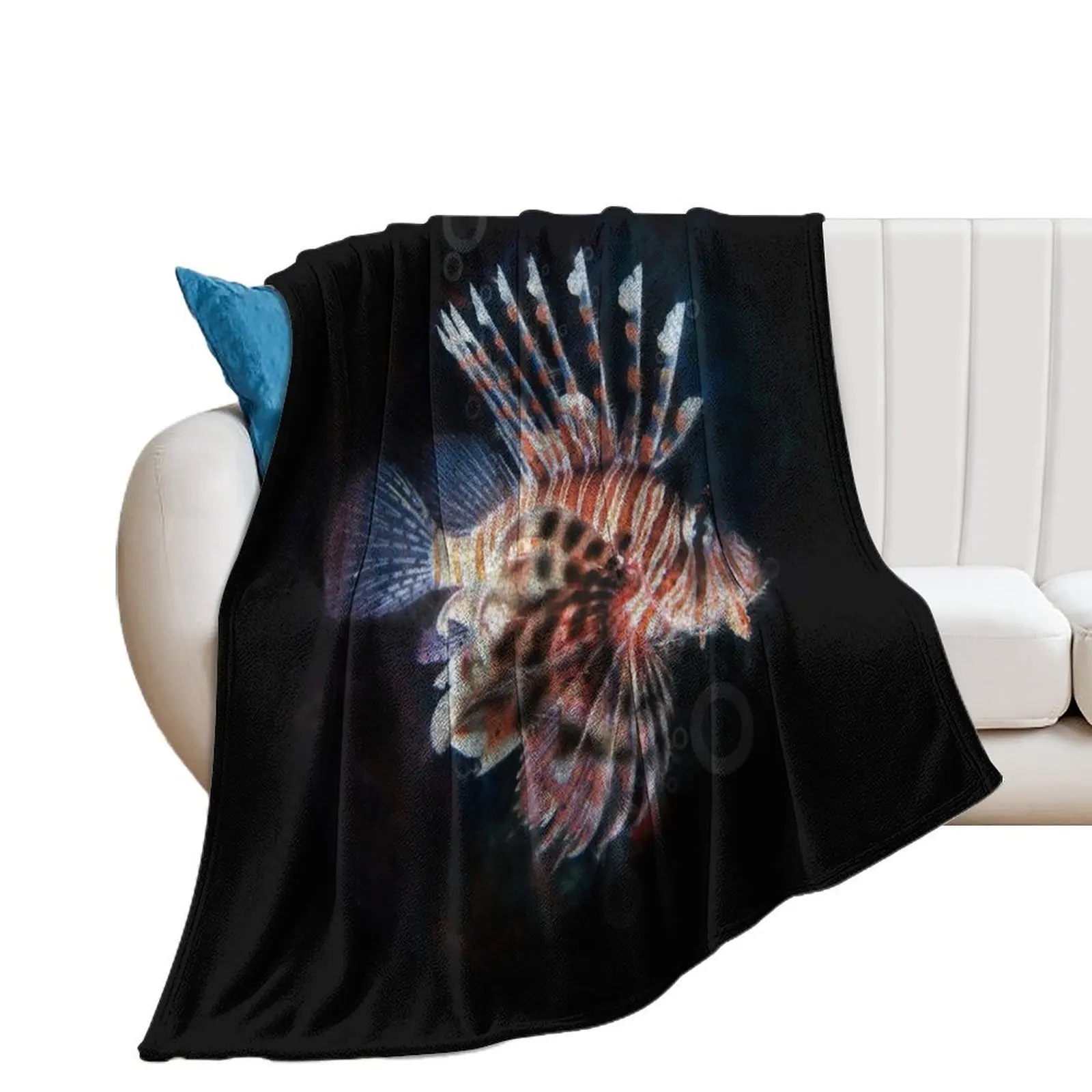 

Red Lionfish Throw Blanket Furry Blankets Sofas Of Decoration Blankets