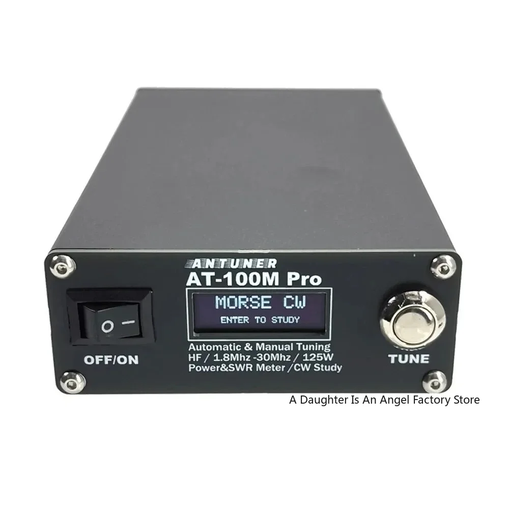 AT-100M Pro 100W 1.8MHz-30MHz ATU-100 ATU-100M for  QRP Antenna Tuner Morse Code   Power Meter  for HF Radio 1pcs