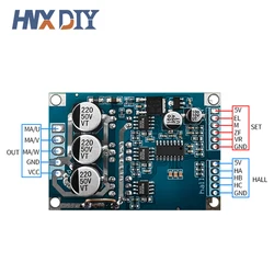 Modulo controller motore brushless DC 12V-36V 15A 500W Driver non Hall/Driver Hall Scheda driver bilanciata per auto