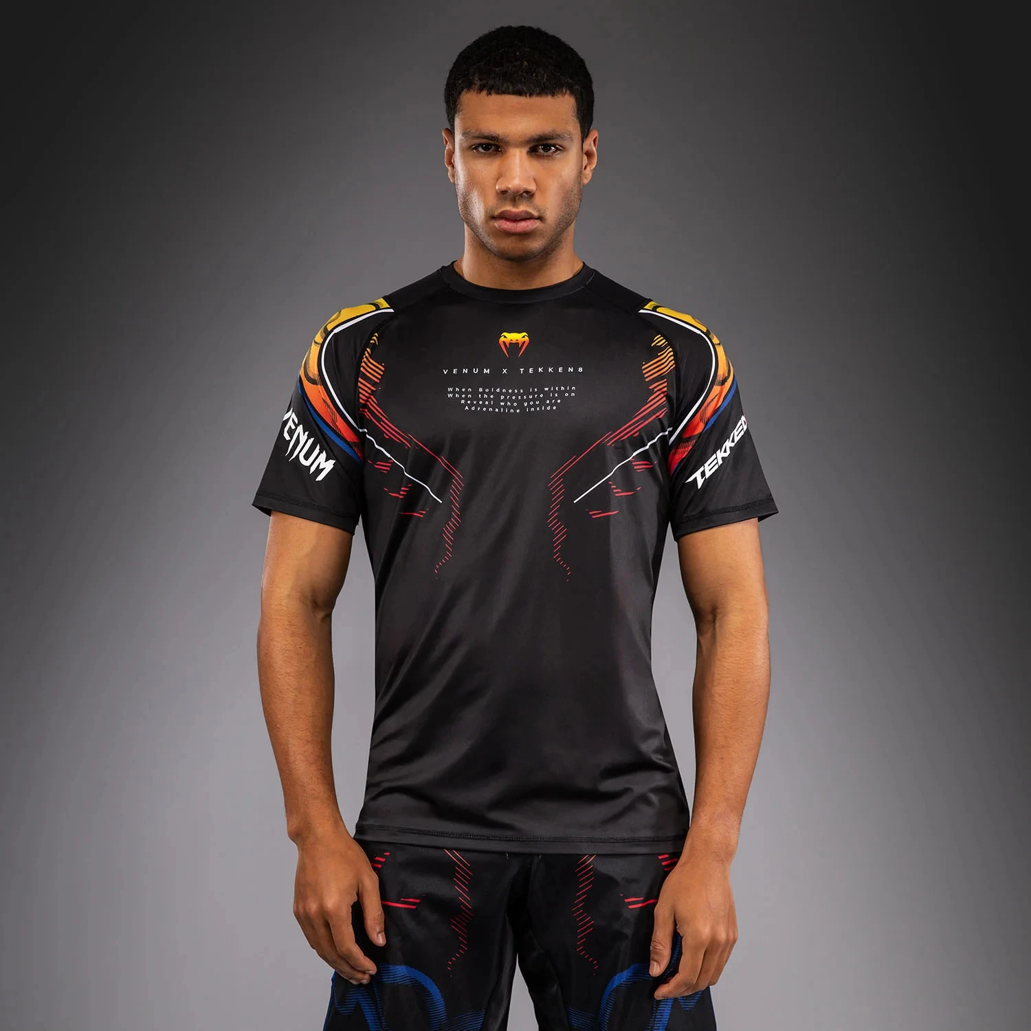 2026 Summer New Extreme Sports Tight Boxing Venum TEKKEN 8 T-shirt Breathable Quick-Drying Elastic Top for Fitness Training 6XL
