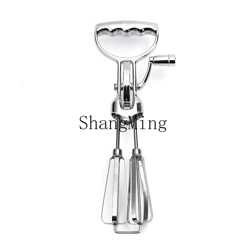 

PYH Baking Hand Plated Egg Beater Double Wheel Stainless Steel Kitchen Mixer Cake Baking Tool