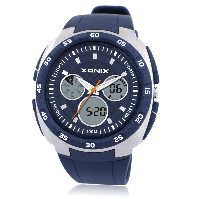 XONIX Classics Men 100M Relogio Masculino LED Digital Stopwatch Alarm Diving Swimming Reloj Hombre Sports  Watches  DM