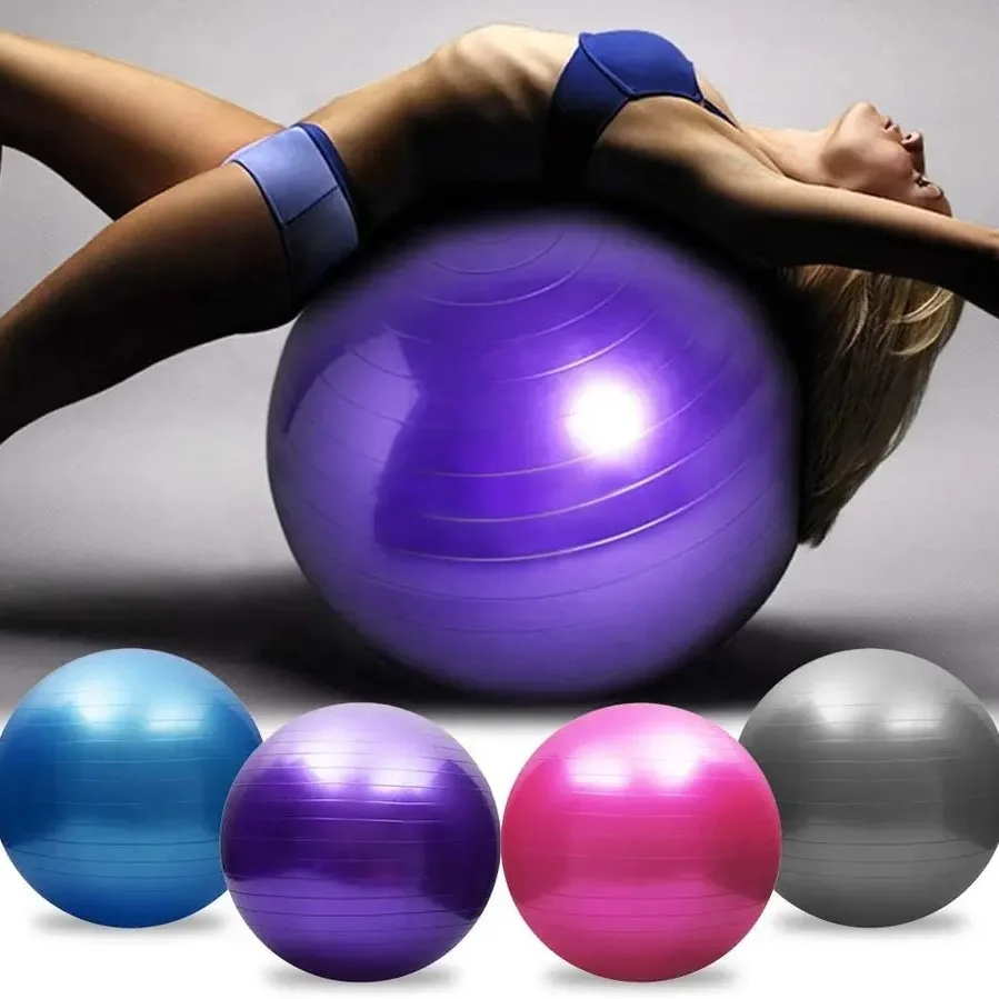 1pc Durable and Thickened Yoga Ball for lmproved, Anti-Burst Yoga Balance Ball for Pilates,  Postpartum Recovery and CoreWorkout