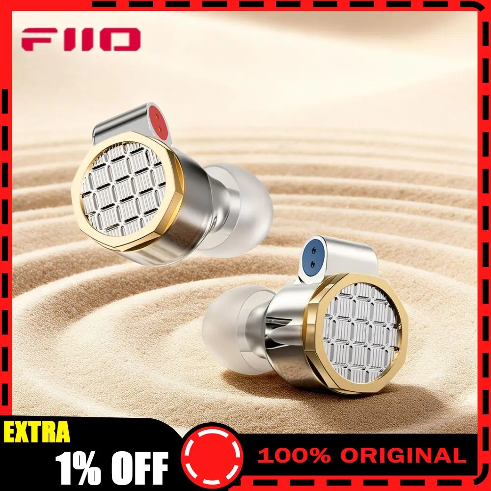 Fiio Snowsky OAK NANO in Ear Wired HiFi Earphones Dynamic Esports Gaming Earbuds 0.78 2pin Titanium Metal Cavity Music Accessory