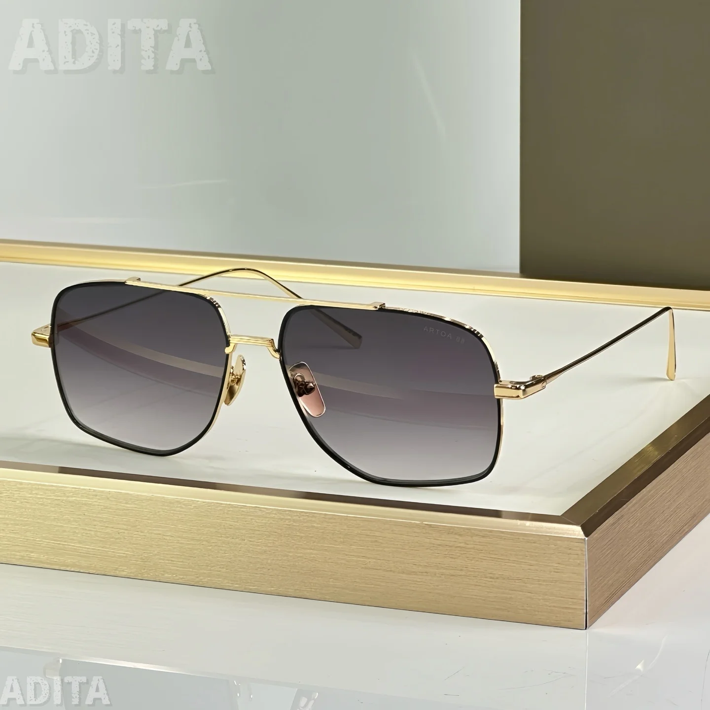

ADITA ARTOA 88 DT190 Top Quality Sunglasses for Men Classic Women Luxury Brand Designer Fashion sun glasses UV400 With box
