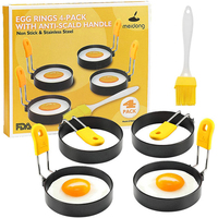 UFO STYLE Metal Fried Egg Pancake Ring Omelette Fried Egg Round Shaper Eggs Mold For Cooking Breakfast Pan Oven Kitchen