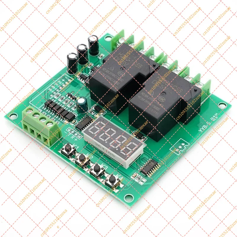 YYB-5 12V 24V Motor Forward Reverse Control Board Two Relay Delay Timing Cycle Module for Linear Actuators