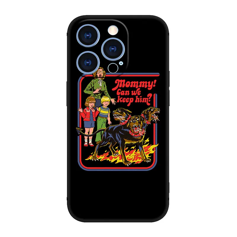 Let's Summon Demons Graphic Black Phone Case For Apple iPhone 15 14 13 12 Mini 11 Pro MAX XR X XS 7 8 Plus SE 2020 2022 Cover image 6
