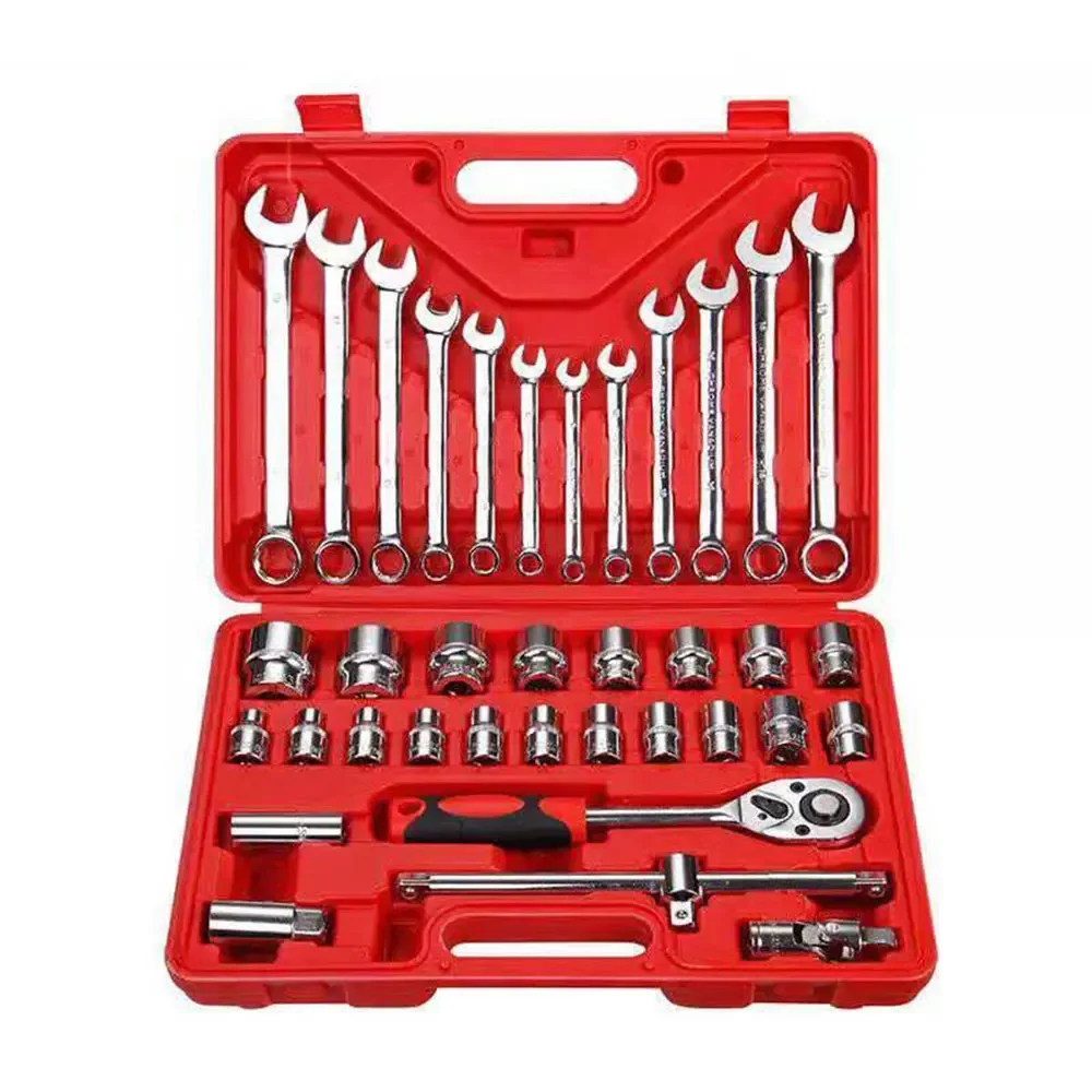 

Factory Supplier Socket Wrench Spanner Tools Box Tool Set Ratchet Wrench Kit