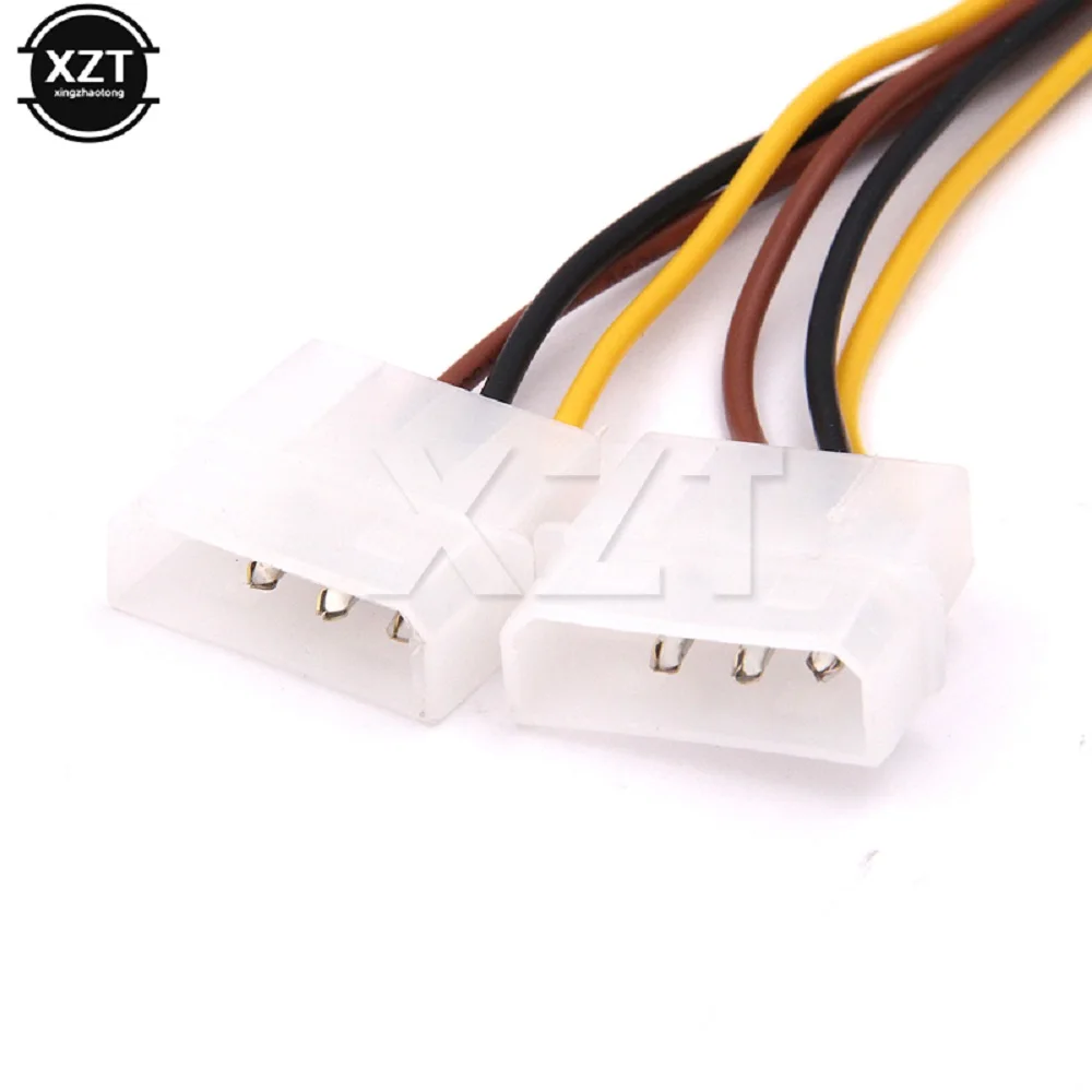 IDE Dual 4pin Molex IDE Male to 6 Pin Female PCI-E Y Molex IDE Power Cable Adapter for Video Cards Power Adapter External Cable