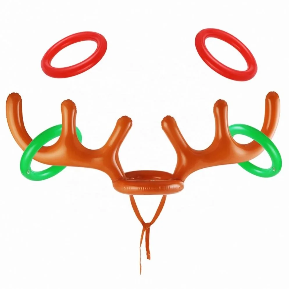 

Bulk Red Deer Antlers Ring Toss - PVC Inflatable Antler Christmas for Advertising & Party Supplies