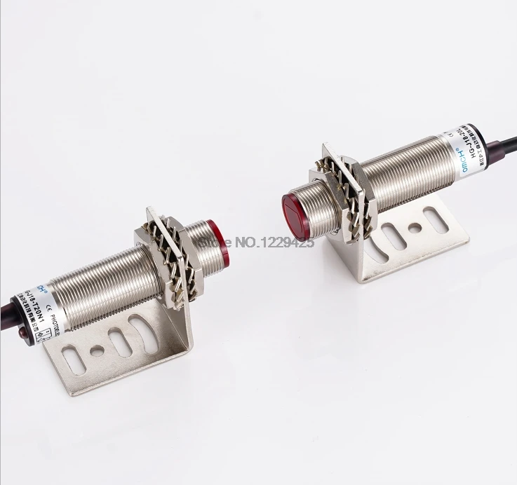 HG-J18-T20N1 / 20L NPN NO M18 Inductive Switch Sensor Laser Through Beam Photoelectric Switch Detective Range 20m Wire 2m
