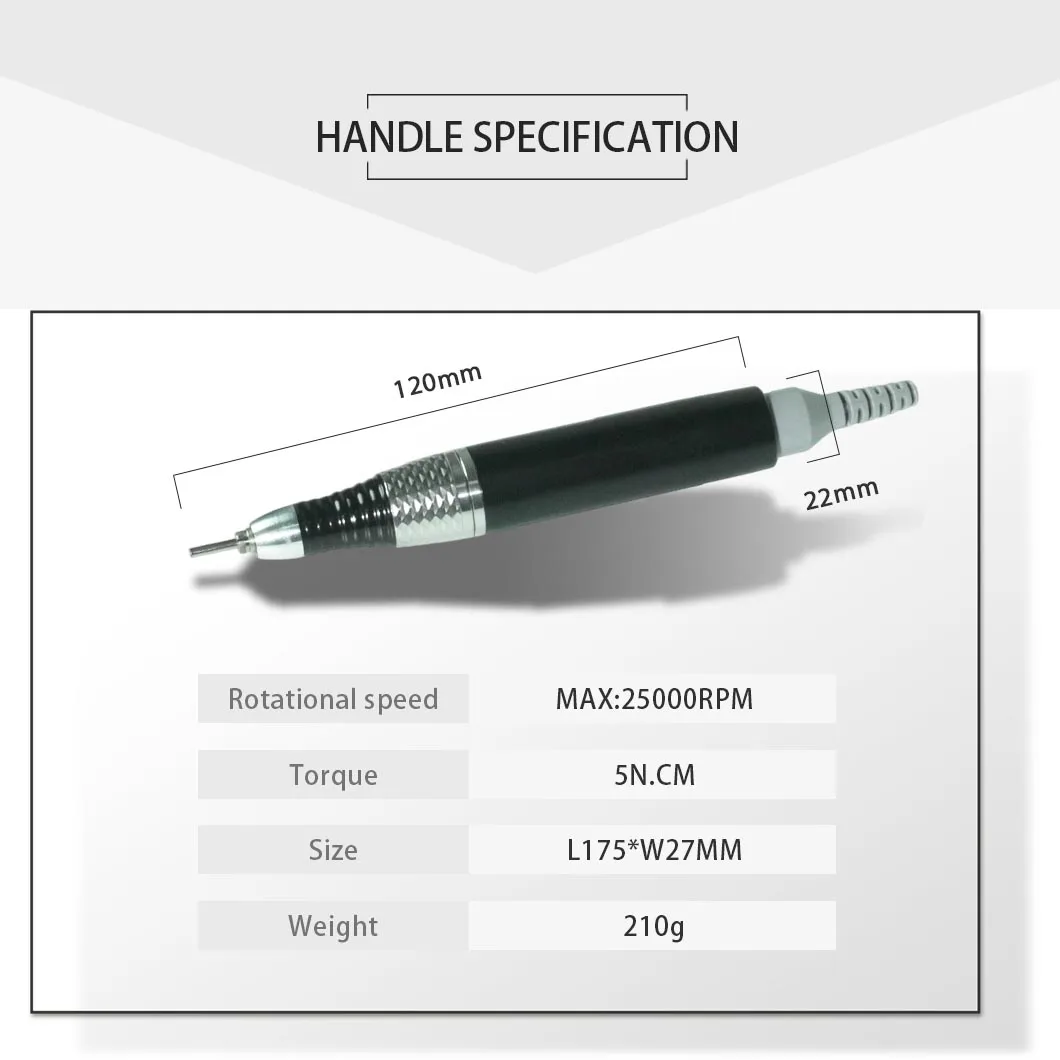 2028J 5N.CM OEM 30000rpm Japan Made KP-ManiPro Series KUPA KP60 KP65 Nail Drill Handle Electric E-File Hand Piece KP-60 KP-65