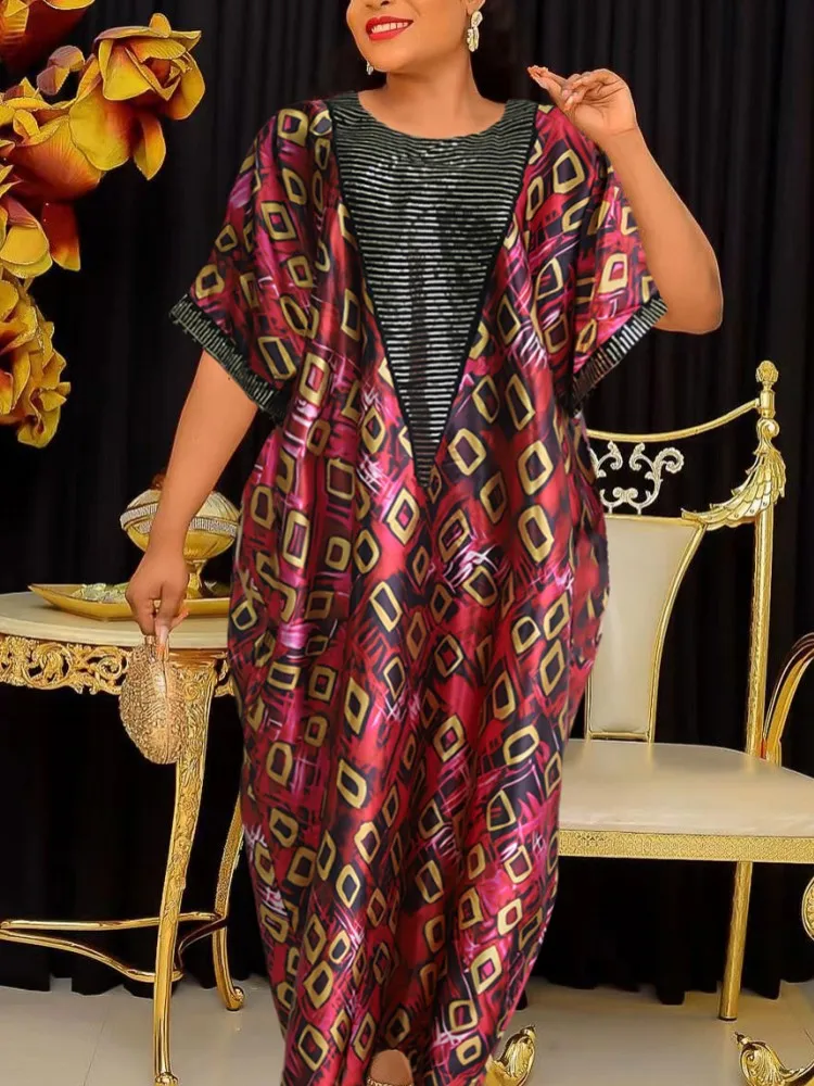 African Dresses For Women Muslim Fashion Abayas Boubou Dashiki Ankara Outfits Evening Gown Dubai Kaftan Abaya Robe Marocaine