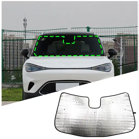[Anti-UV Heat Insulation] For 2022-2023 Smart Elf #1 Aluminum Foil Front Windshield Sunshade Car Accessories