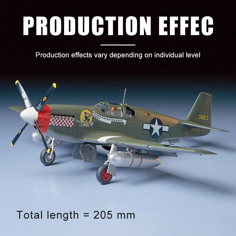 Tamiya Assemblage Vliegtuig Model Kit 61042 Ons P51-B Mustang Jager 1/48