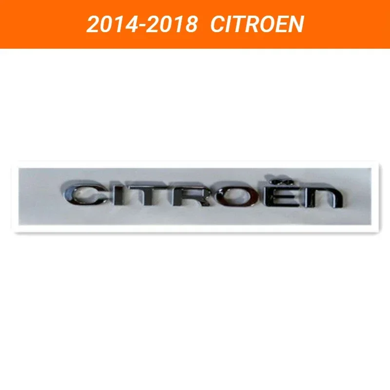 ABS Car Trunk Emblem Rear Badge Decal for Citroen Logo C-ELYSEE 2014 2015 2016 2017 2018 Sticker Auto Modification Accessories