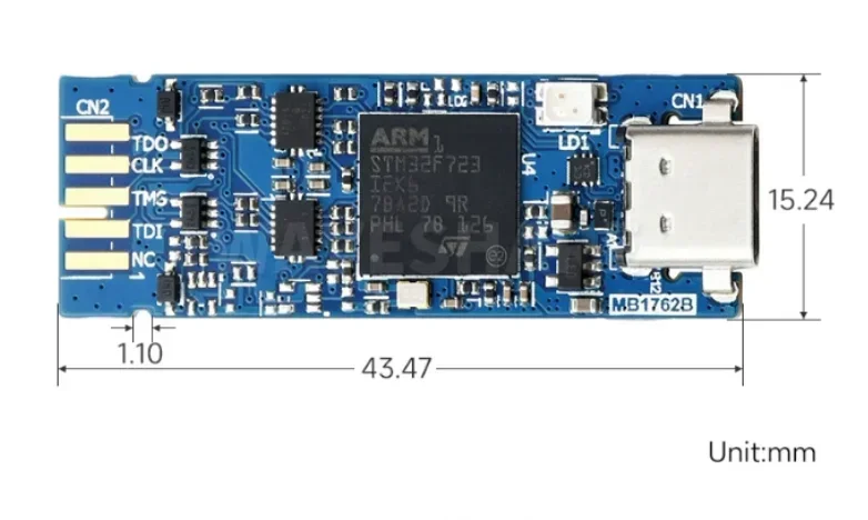 جودة أصلية جديدة سلسلة ST-V3MINIE stm32 محاكي تنزيل عبر الإنترنت مصحح الأخطاء STM32 لوحة تطوير تنزيل المحاكاة