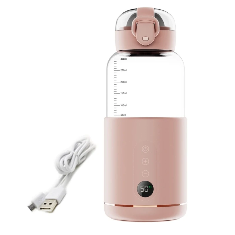 Compact Infant Bottle Warmer with Precise Temperature Control Portable Baby Milk Warmer Simple Operate for Outdoor Use