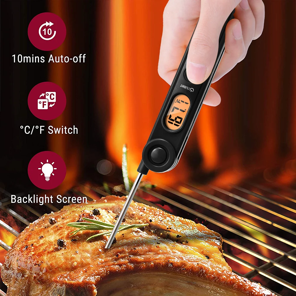 ThermoPro TP03 Instant Reading Kitchen Cooking Digital Meat Thermometer For Grilling Barbecue