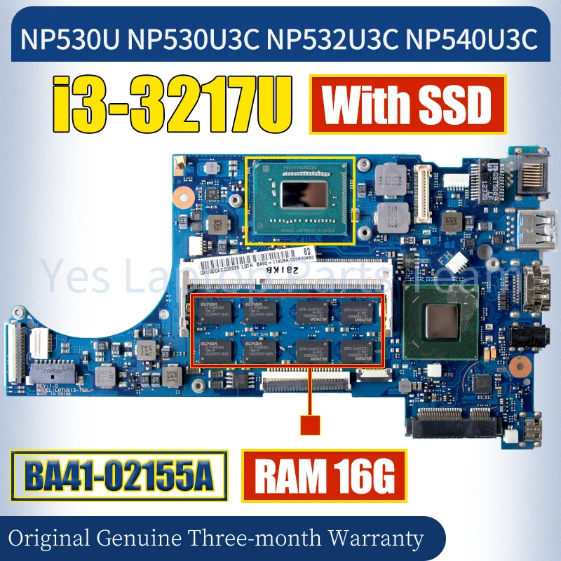 

Материнская плата для ноутбука SAMSUNG NP530U, NP530U3C, NP532U3C, NP540U3C